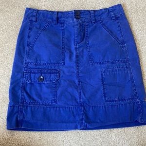 Anthropologie paperboy blue pencil skirt